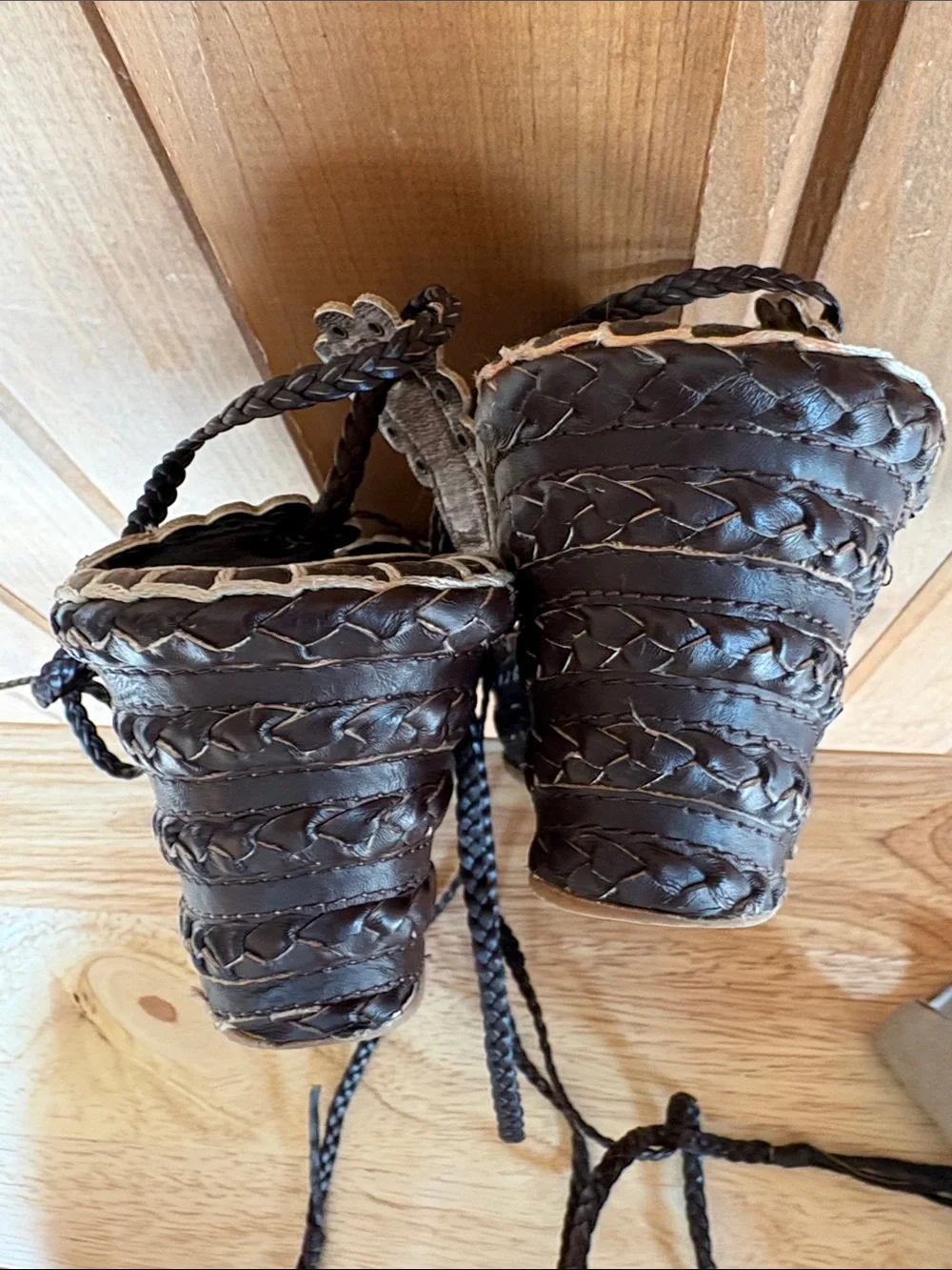 Wanted Brand Ankle Wrap Sandals
